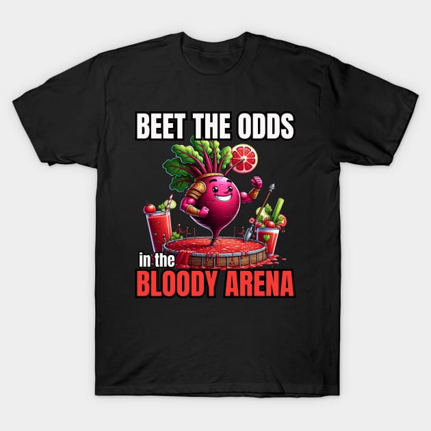 Veggie Gladiator - Beet The Odds in the Bloody Arena Shirt T-Shirt by vk09design